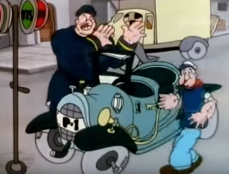 Popeye, a tengerész - A rendőrnek mindig igaza van mese sorozat