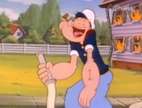 Popeye, a tengerész - Két önkéntes tűzoltó mese sorozat